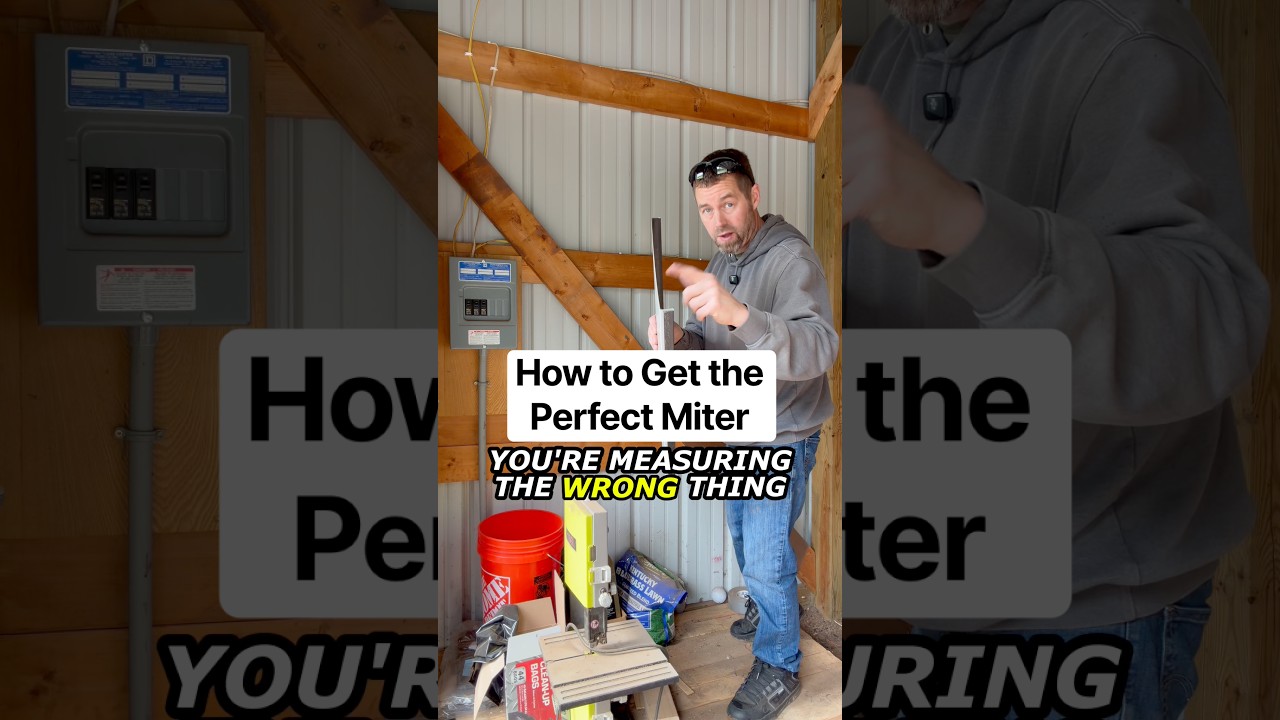 How to get perfect miter angles with simple math