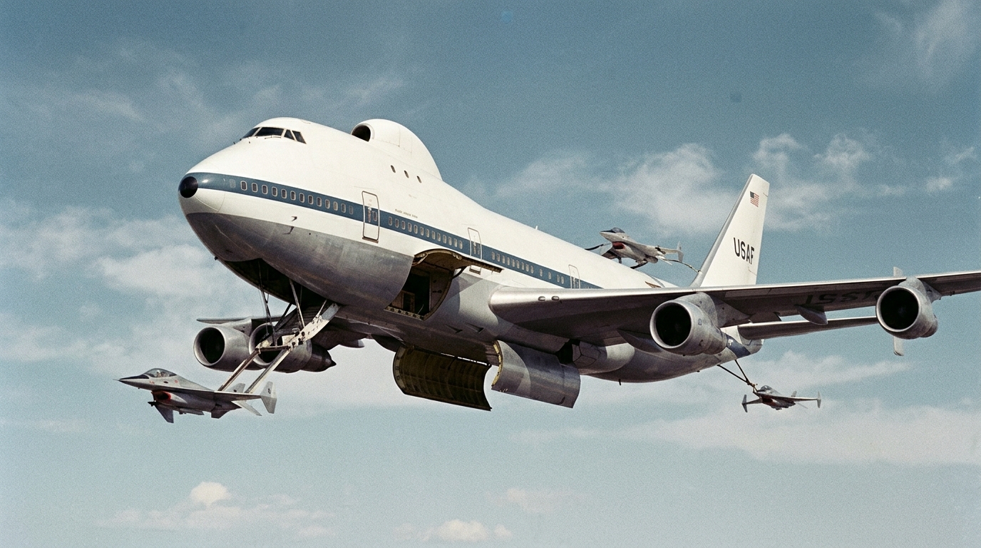 The tiny jets that doomed the Air Force's 747 carrier