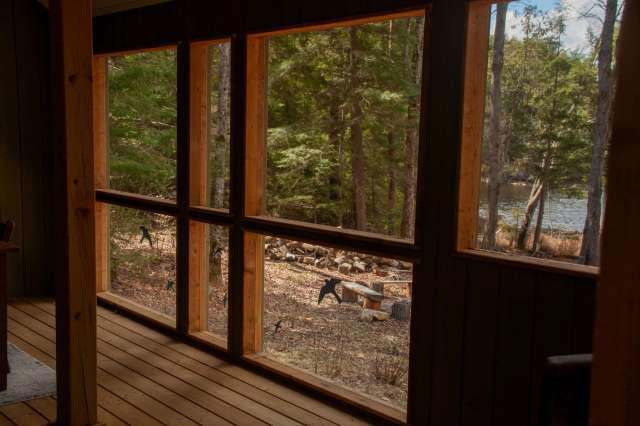 47-foot tiny house trades lofts for one-floor living, an enclosed porch ...