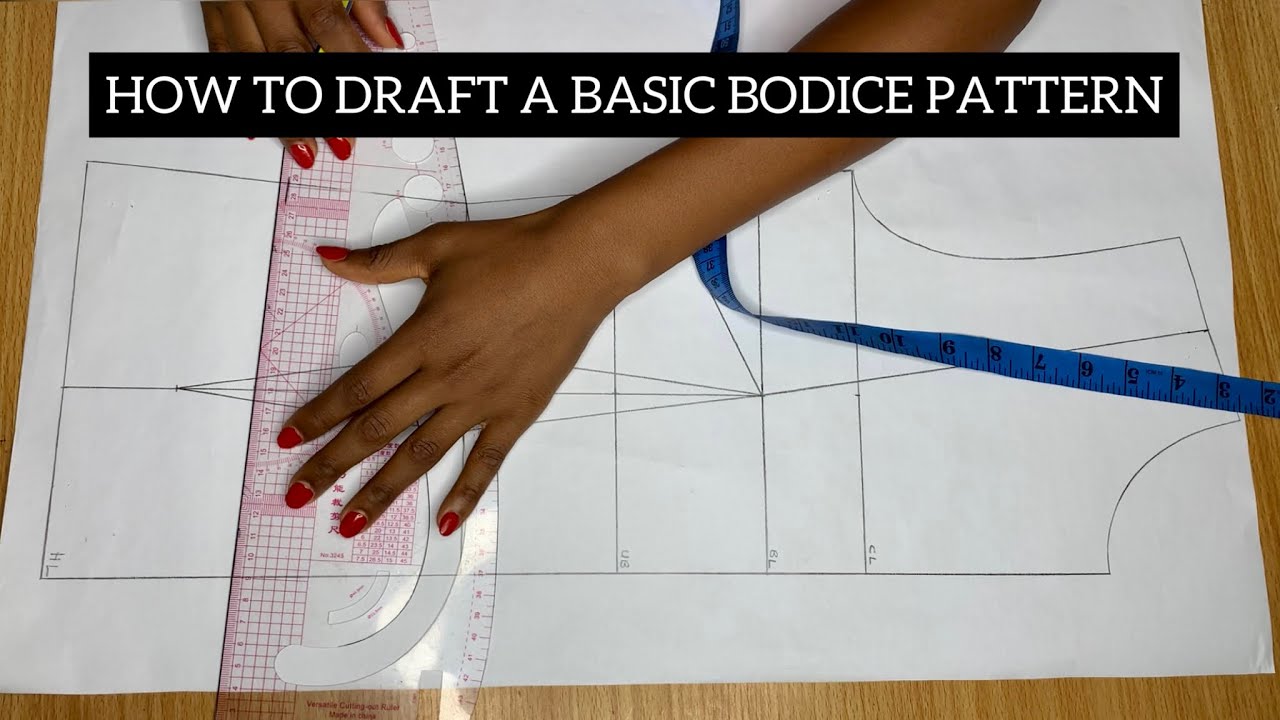 How to draft a basic bodice pattern block