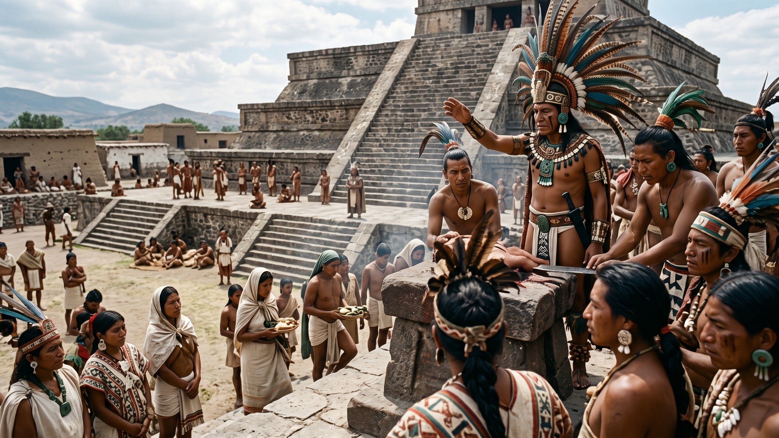 Aztecs sacrificed thousands of prisoners over 4 days: 
