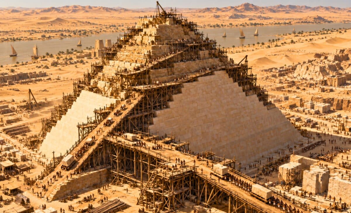 Archaeologists find evidence Egyptians built ancient pyramids using a ...