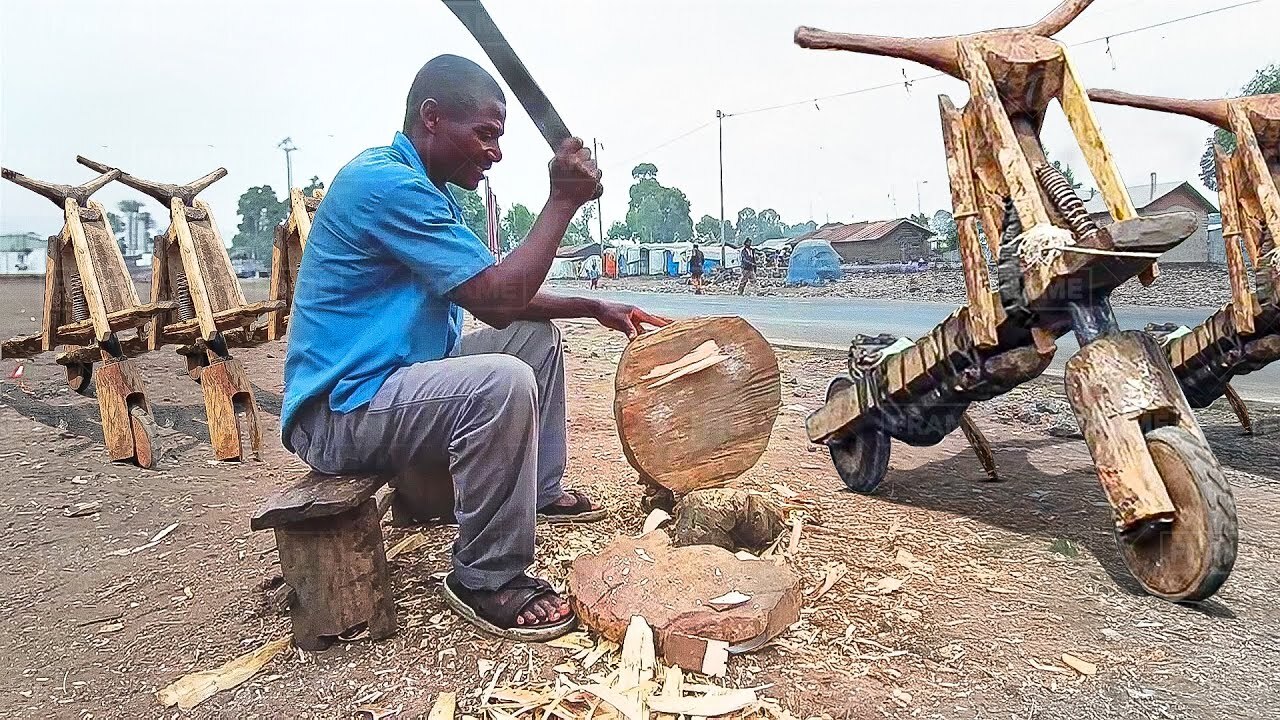 How skilled craftsmen turn wood into durable scooters by hand