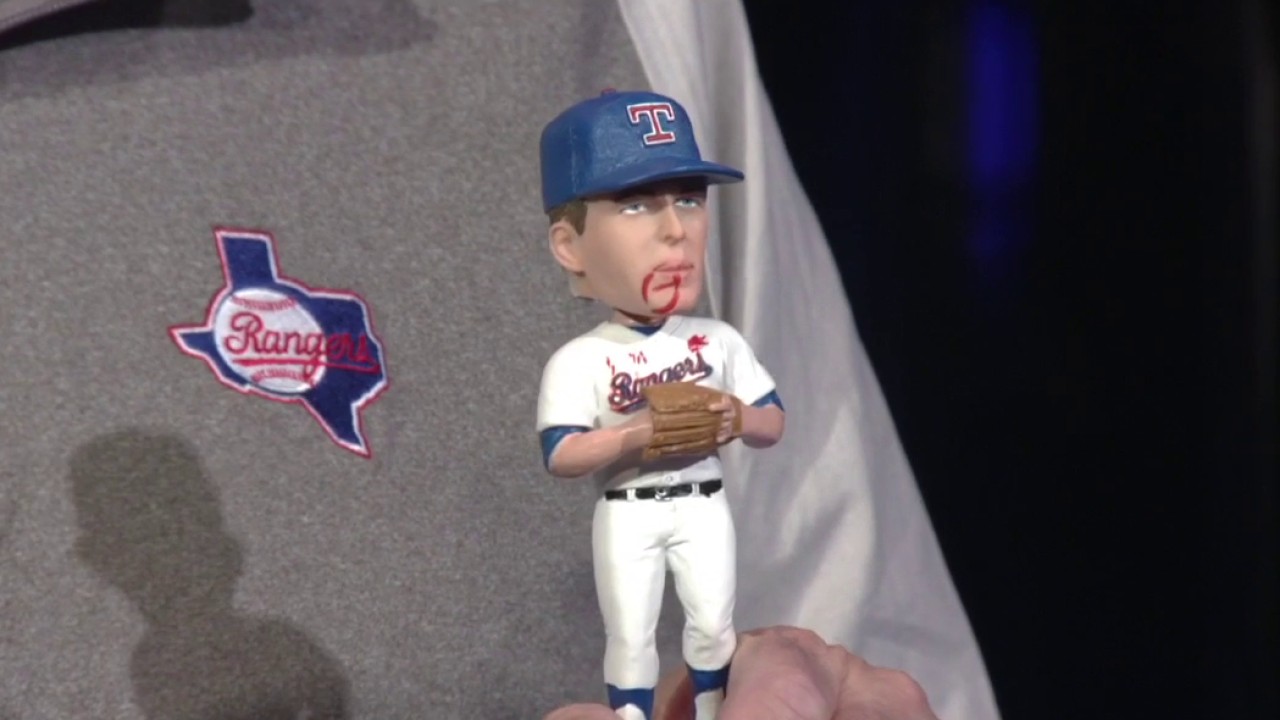 Texas Rangers to give away Nolan Ryan bloody lip bobblehead at Thursday ...