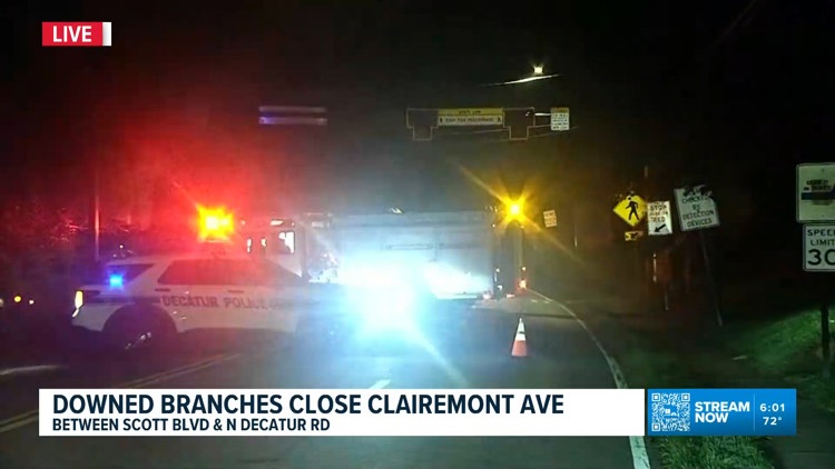 Traffic alert: Downed branches, breaks power pole closes road in DeKalb ...