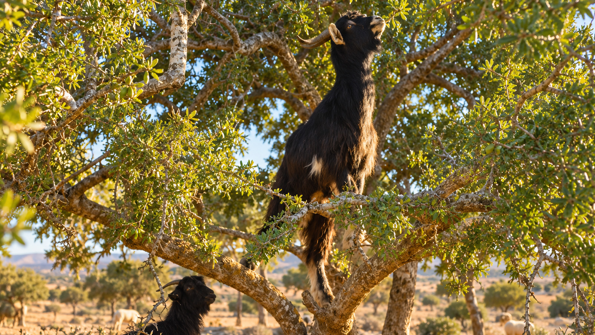 Tree-climbing goats are common in this region