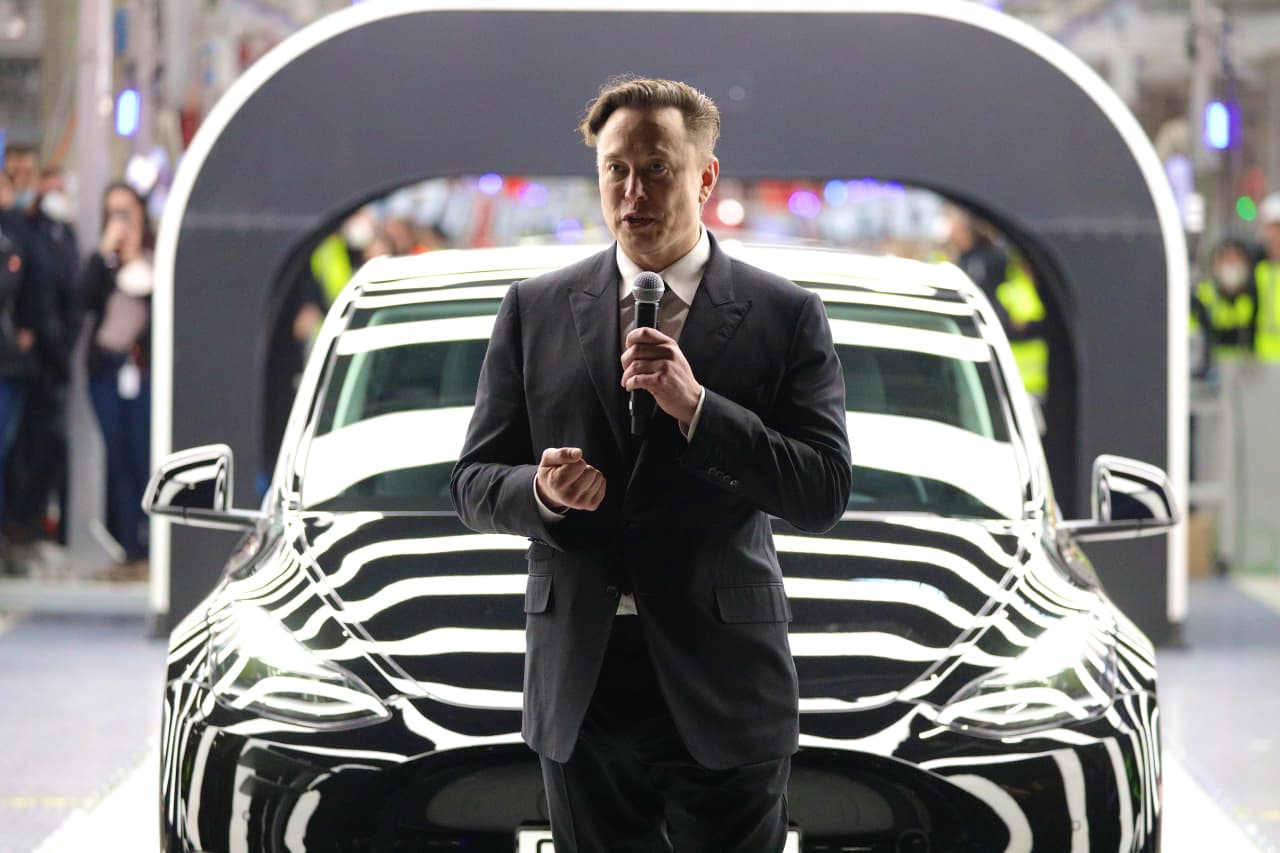 Tesla stock drops as Musk adds to the chorus of AI concern