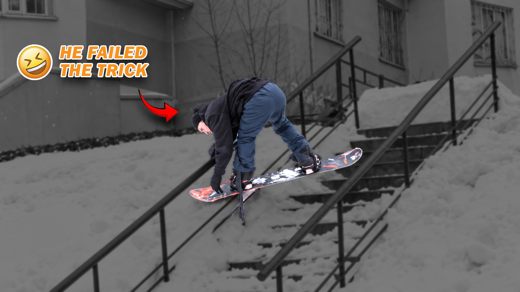 Rider shows skill during a snowboard run