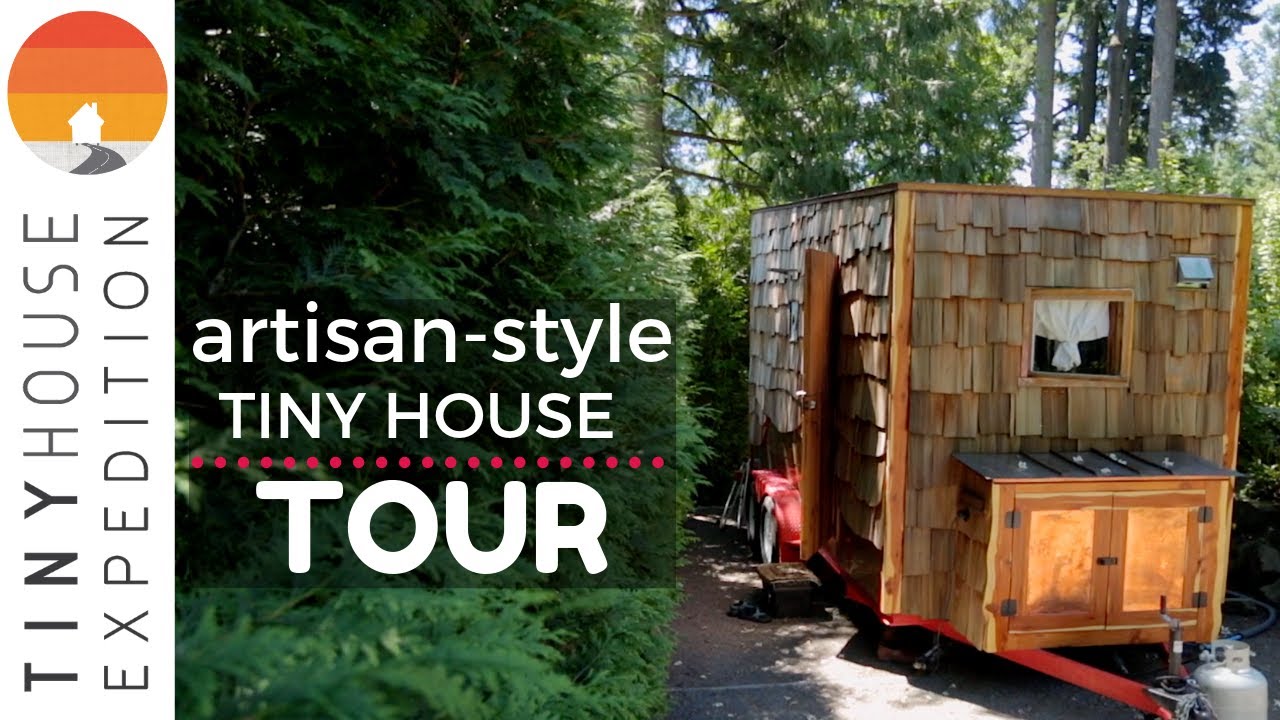 Nomadic couple’s exquisite hand-crafted tiny house
