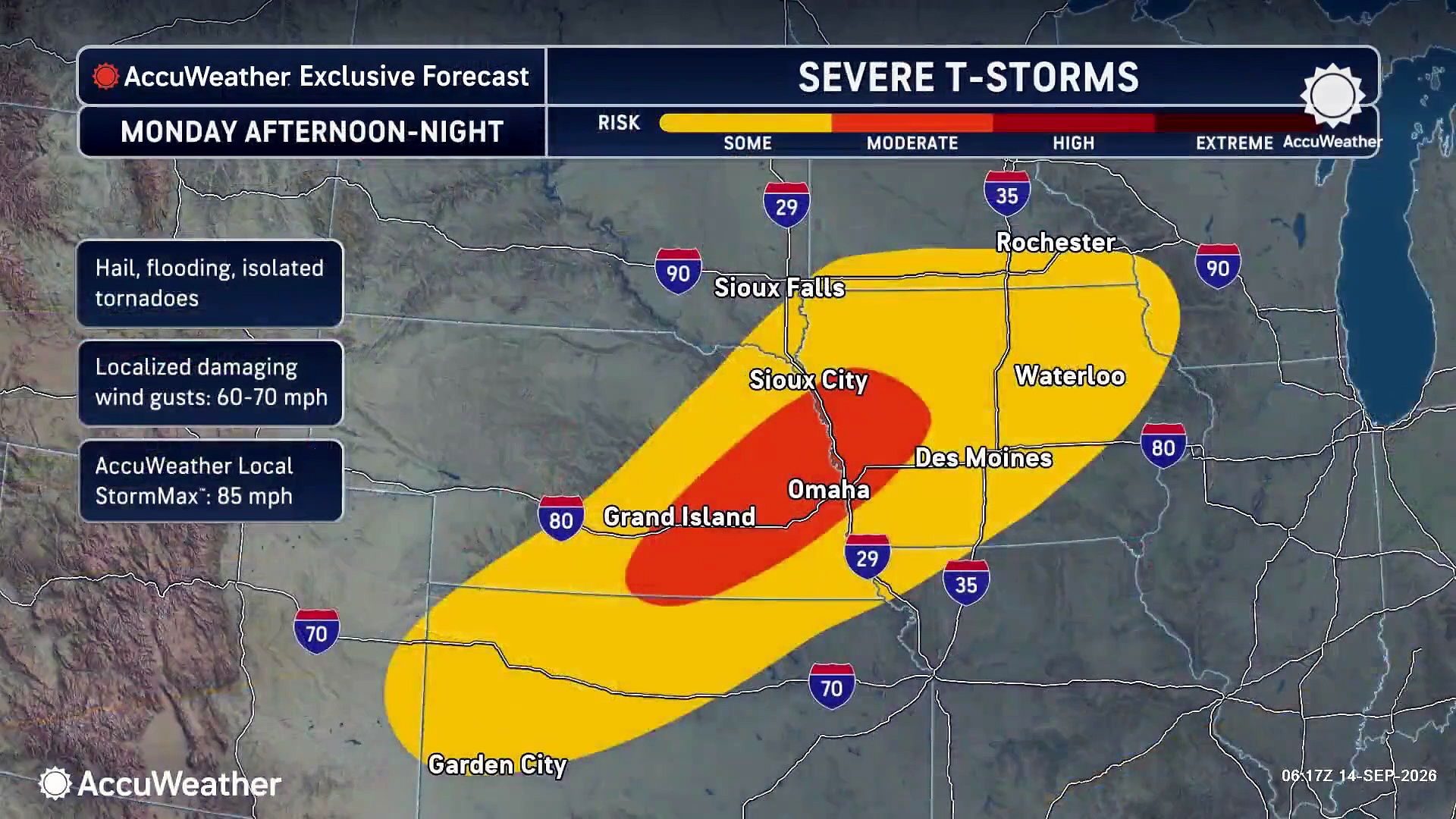 Storm chasers watching risk for severe storms in the central Plains