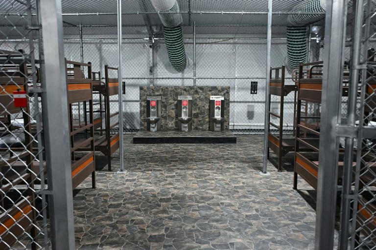 Alligator Alcatraz held immigrants in outdoor cages the size of phone ...