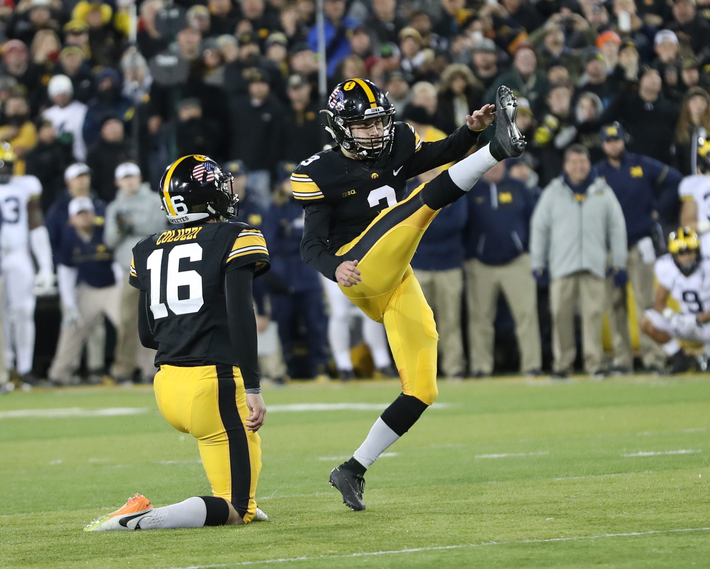 Iowa football at Michigan kickoff time, TV channel announced