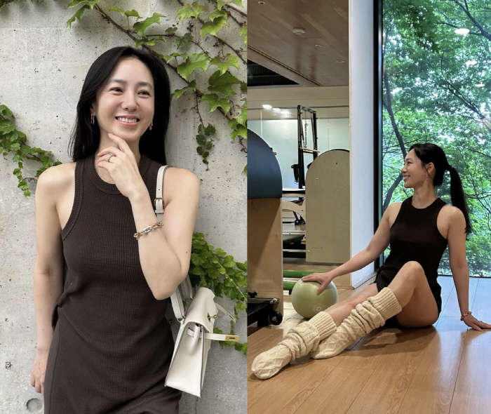 Park Joo-mi in her 50s shows off a youthful look—her Pilates-toned ...