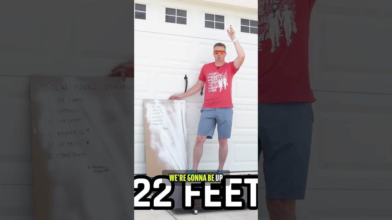 Solar panel torture test! Will it survive? #shorts