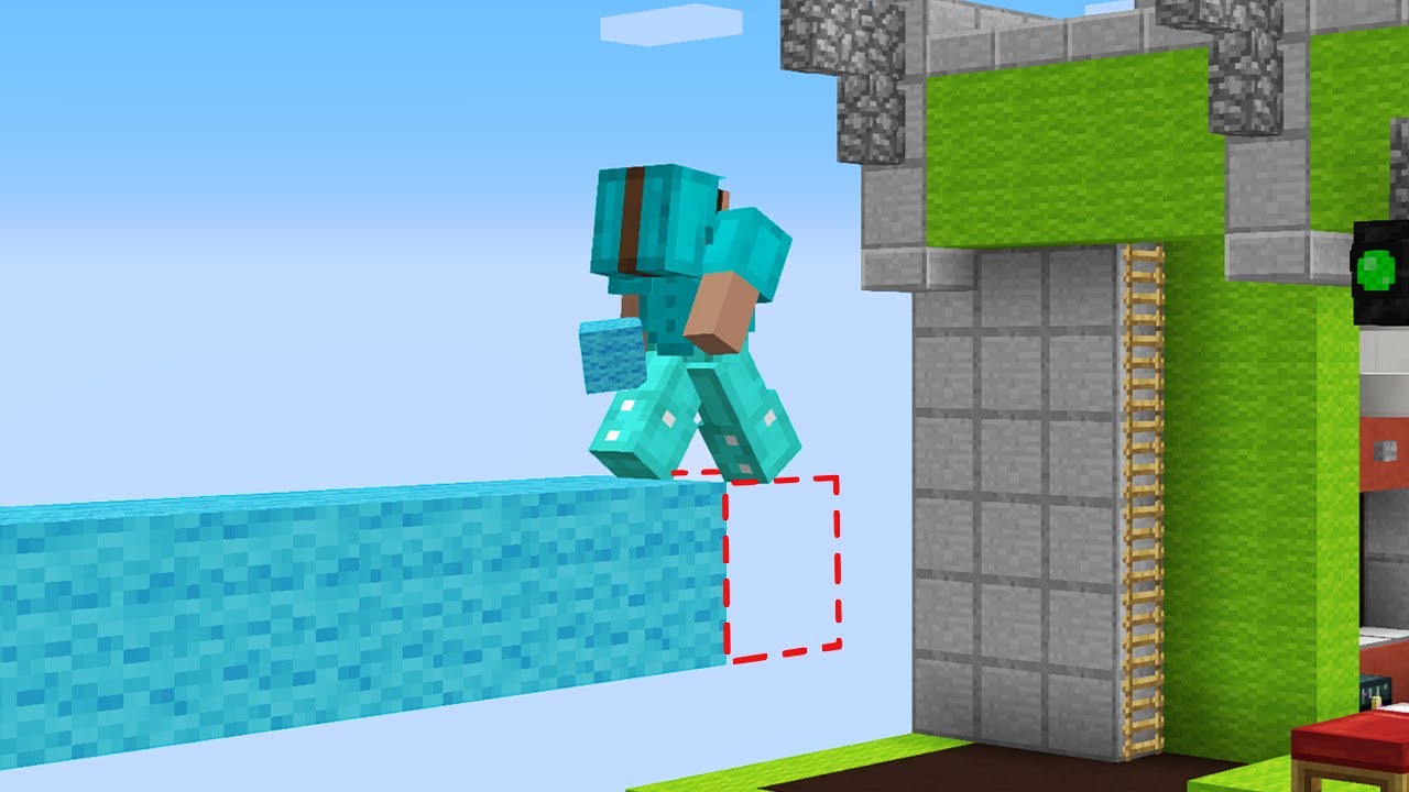 I secretly cheated with a bridging mod in Bedwars
