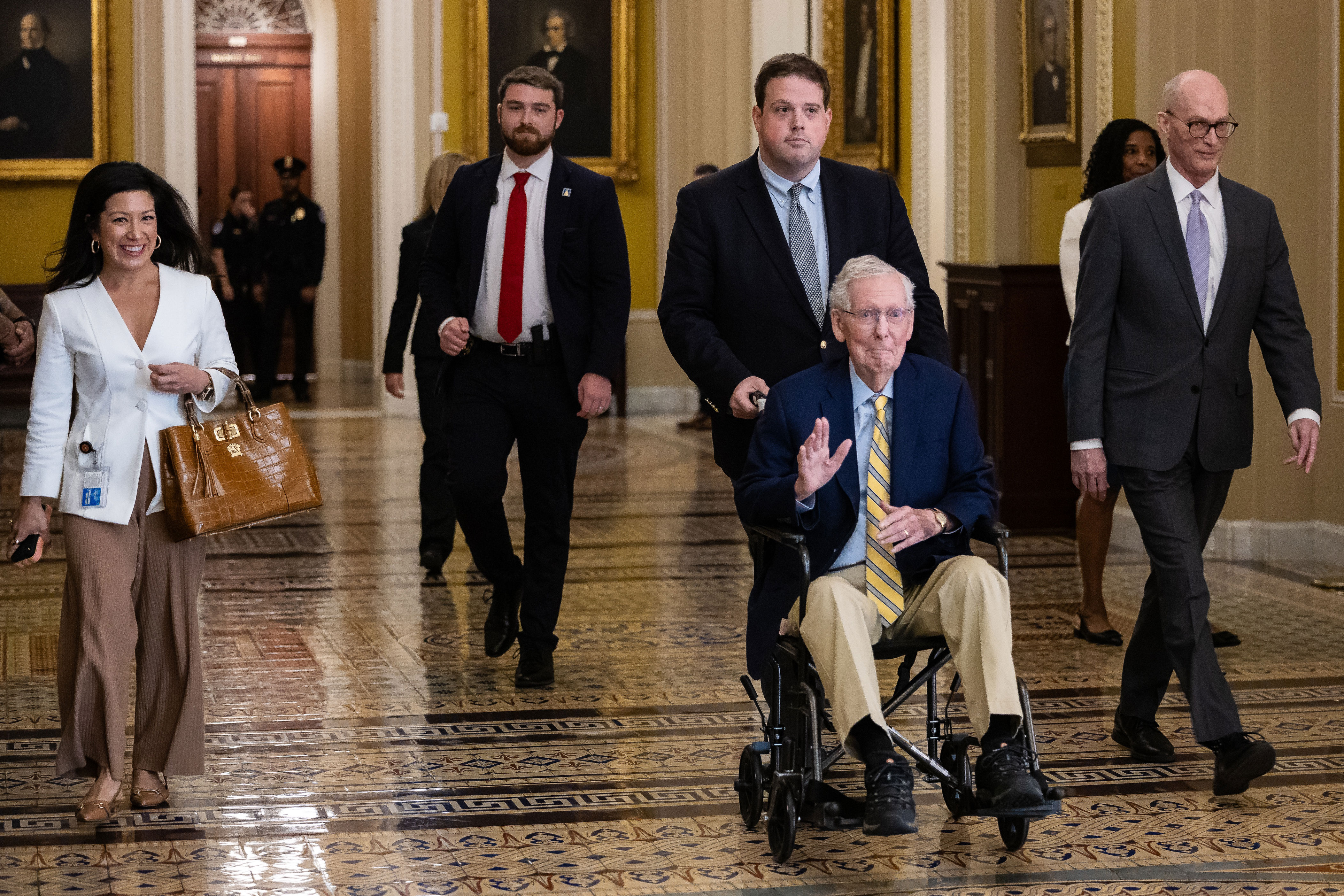 'Time to get back to work': Mitch McConnell returns to Senate