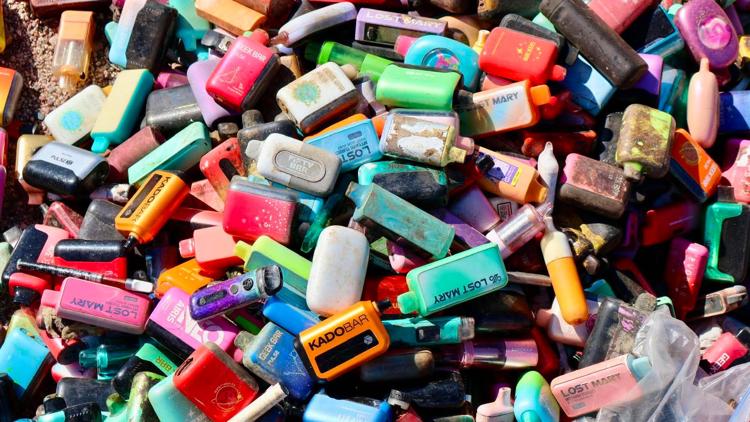 'Modern-day cigarette butt': Volunteers recover over 110 pounds of vapes from Salt River