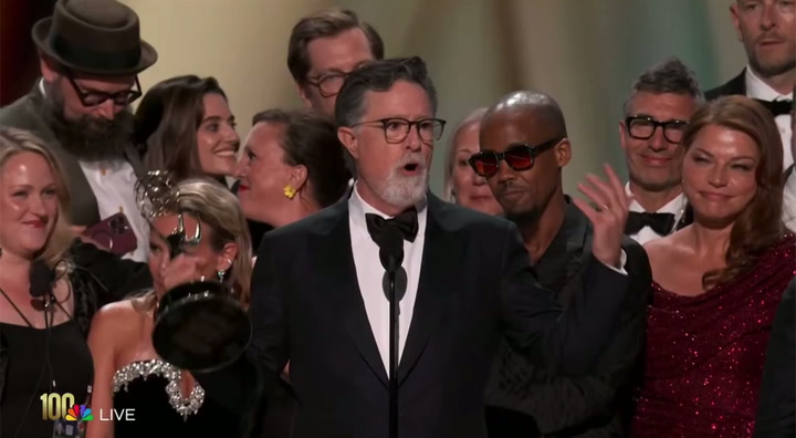 Colbert sends message to Hollywood's MAGA leaders at Emmys