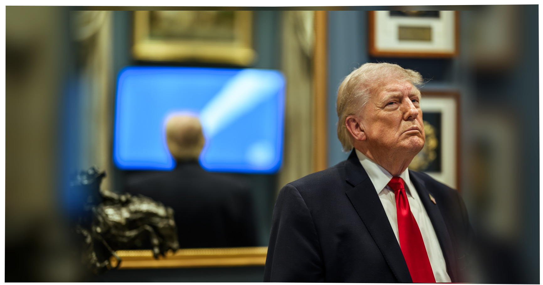 Trump unveils ballroom interior as judge’s order freezes White House ...