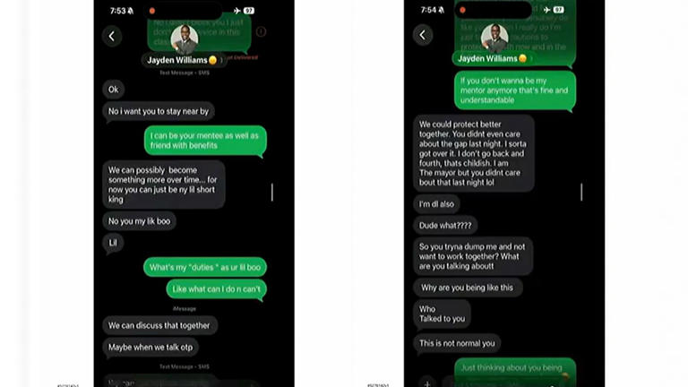 Jayden Williams engaged in sexually suggestive conversations with an 18-year-old who asked to be Williams' mentee. Fox News