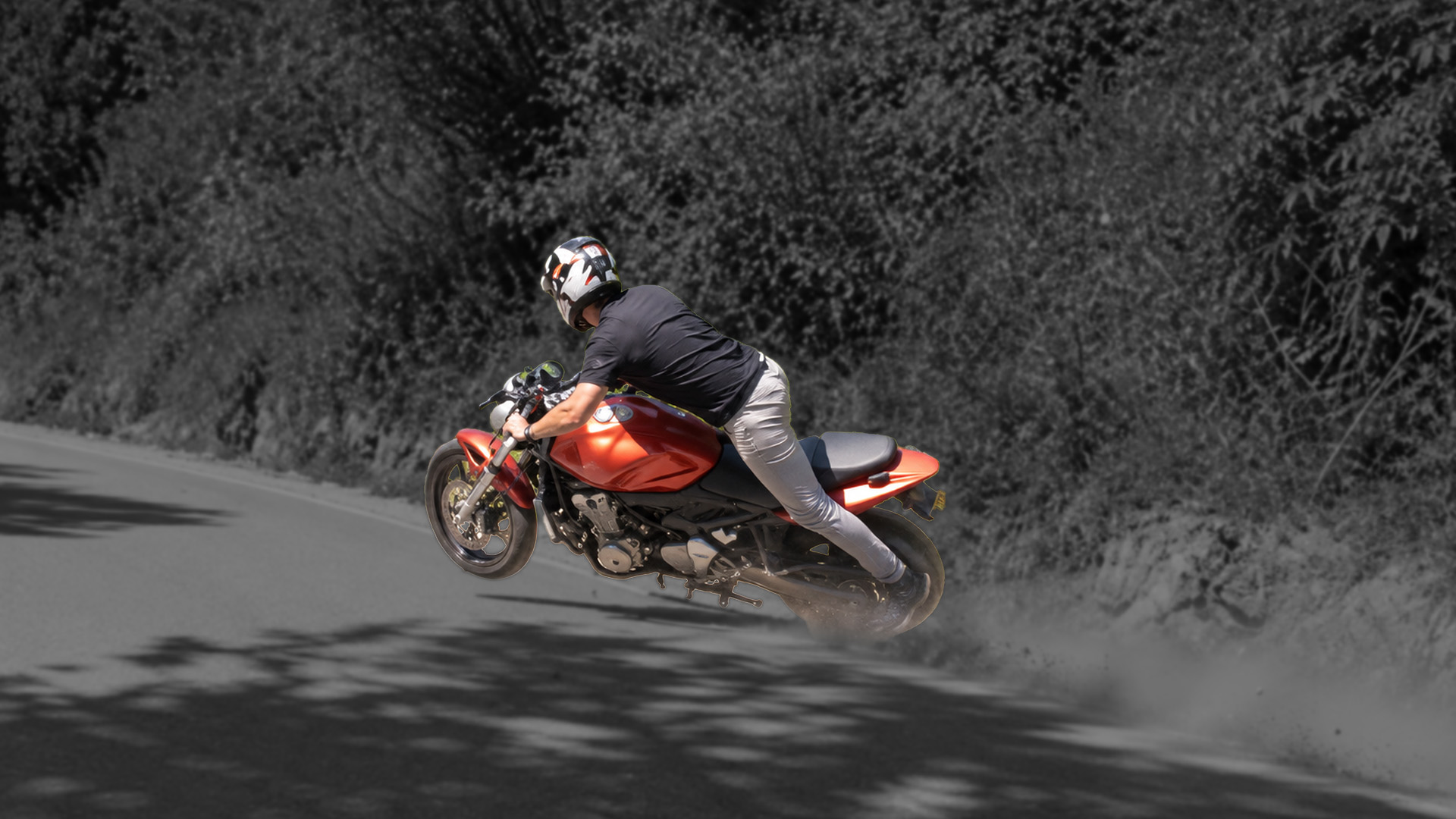 Motorbike incident caught on cam