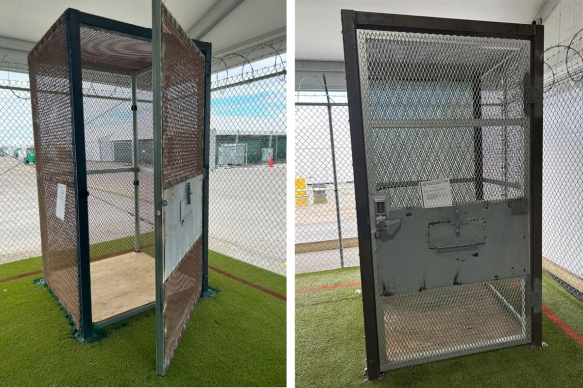 Alligator Alcatraz kept detainees in cages to ‘manage their emotions'
