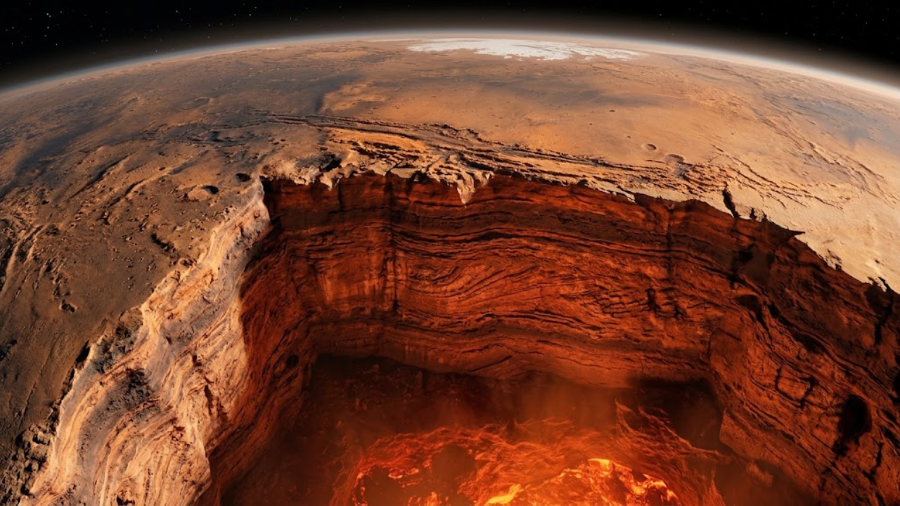 Scientists discover a 400°C temperature gap inside Mars