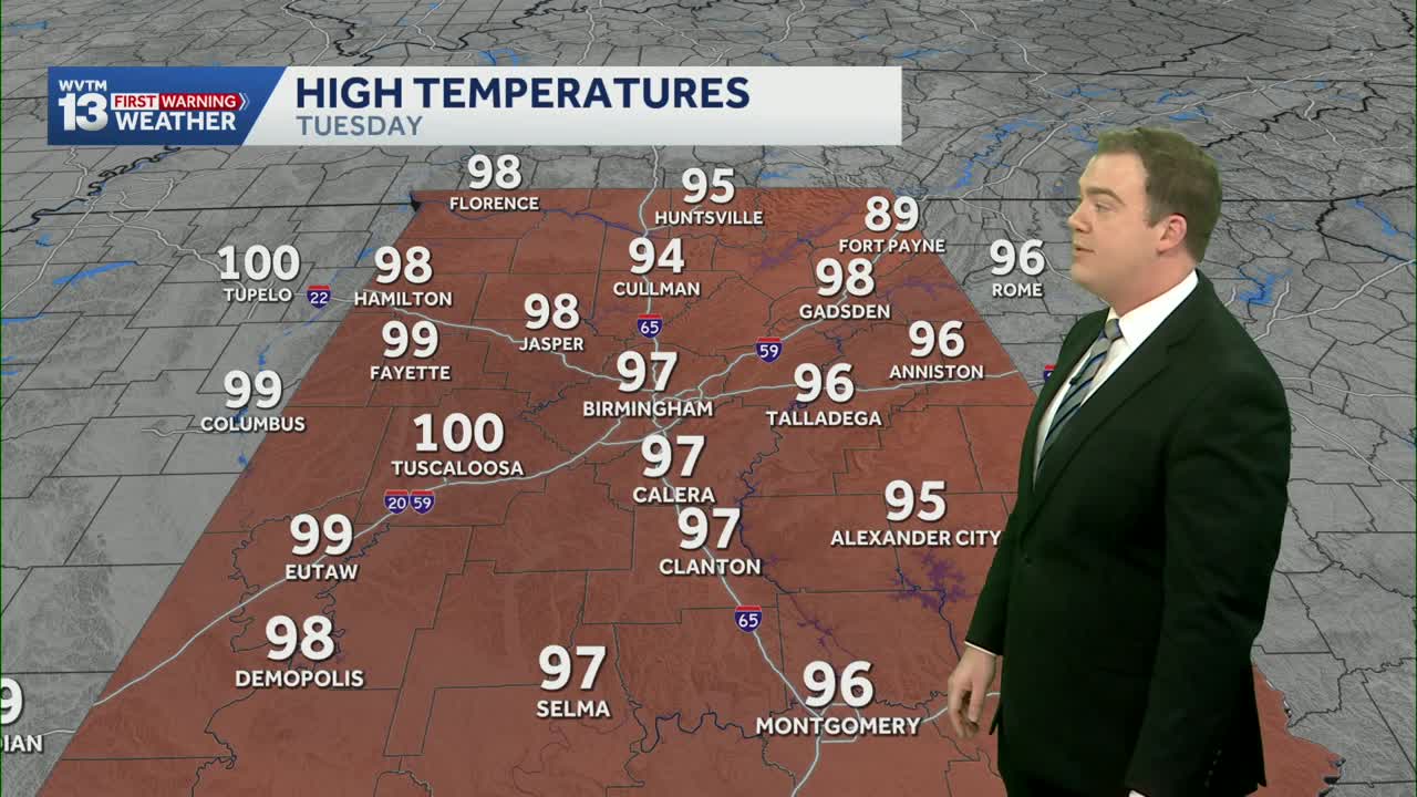 Alabama’s weather forecast stays hot and dry while we track weekend ...