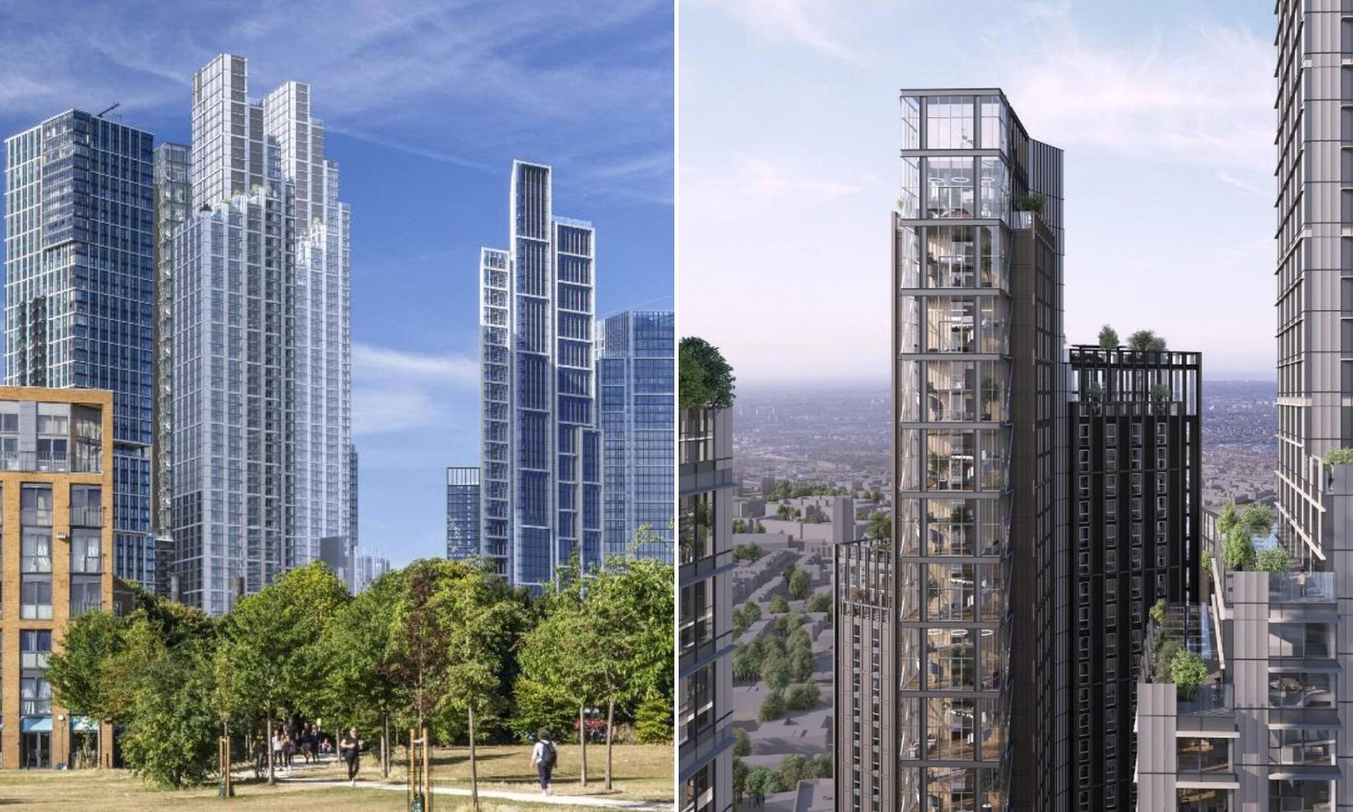 Three of UK's tallest skyscrapers including 69-storey tower block to be ...