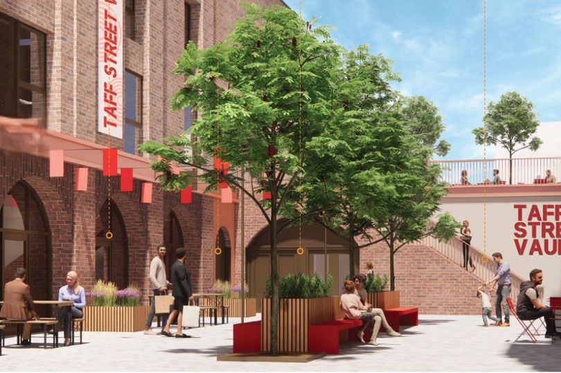 Plans for new housing and courtyard in Pontypridd town centre revealed
