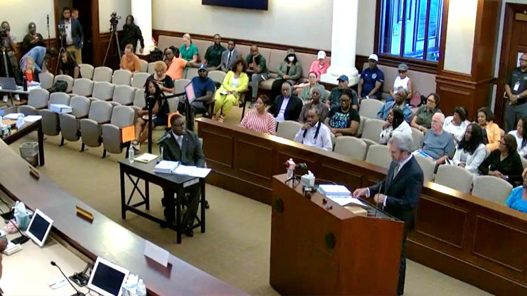 Mayor Jayden Williams appears at a public investigative hearing on Saturday, Sept. 12, 2026. Fox News