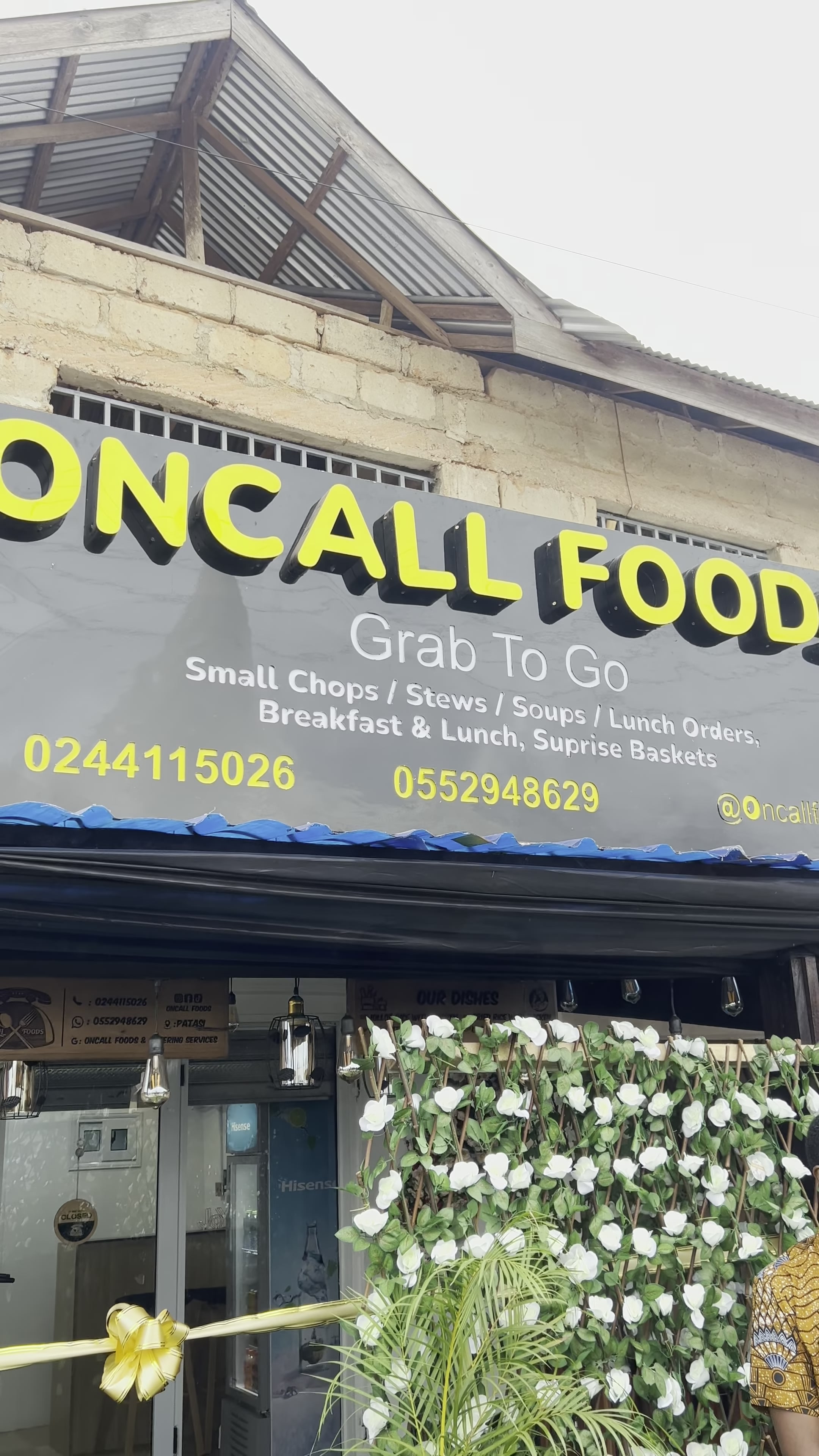 A thank you message to the food community