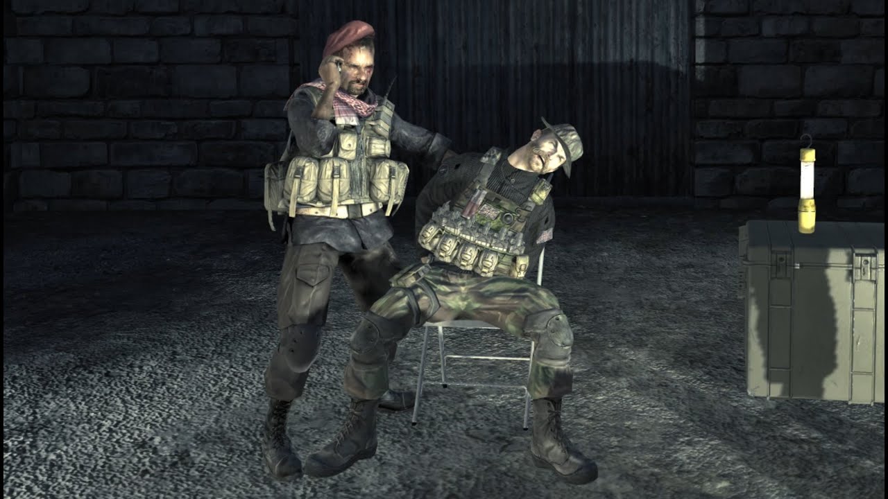 COD 4 MW Captain Price gets captured by Al Asad