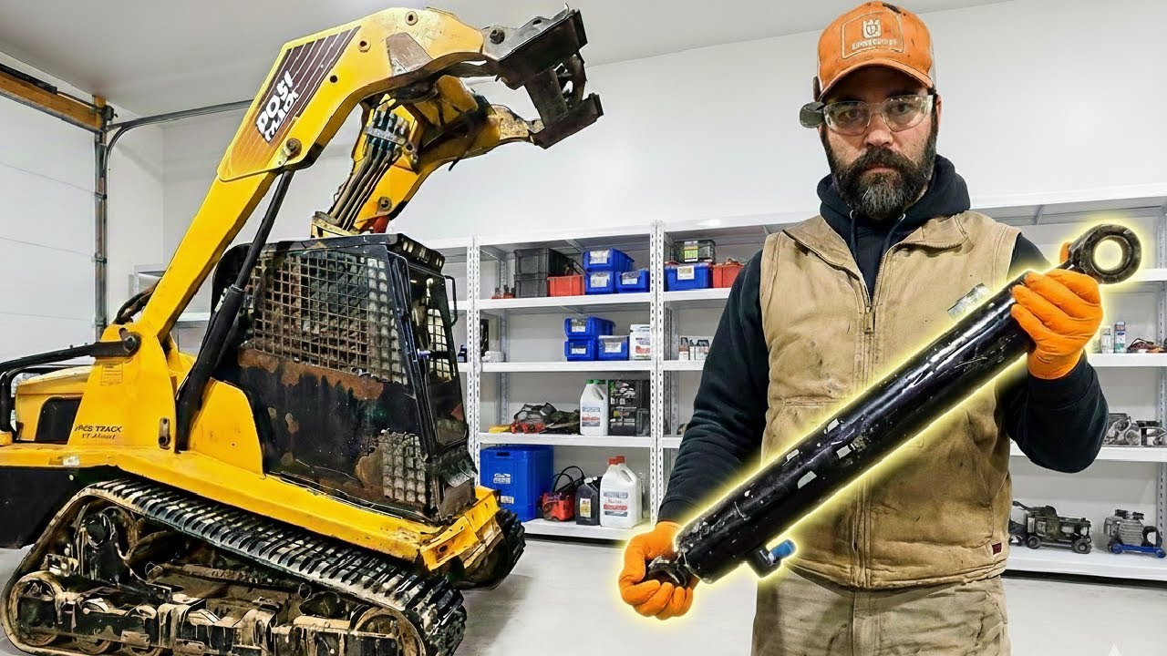 Hydraulic cylinder rebuild for skid steer repair