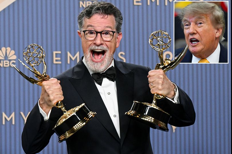 Stephen Colbert sticks it to Trump as he takes home Emmy Award after ...