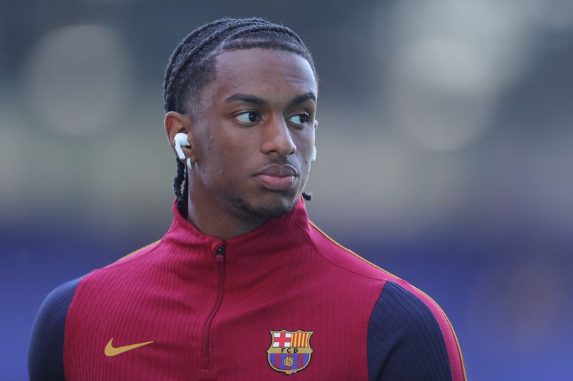 Alejandro Balde of FC Barcelona during the pre-season friendly match between Birmingham City and FC Barcelona at St Andrew’s at Knighthead Park on July 31, 2026 in Birmingham, England