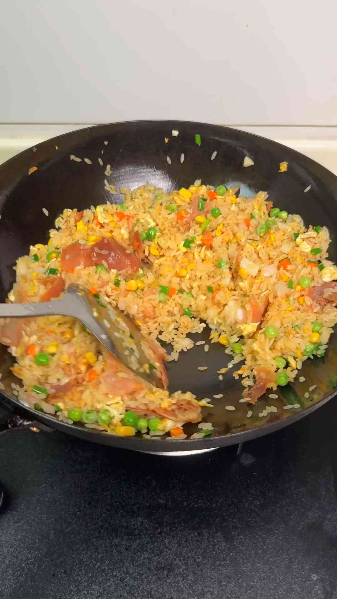 Spanish style serrano ham fried rice
