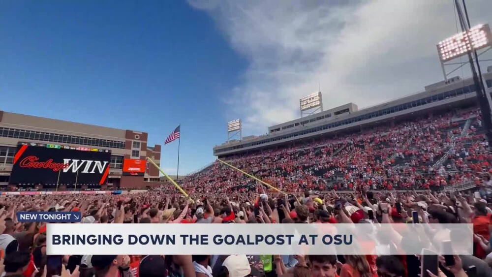 'It was pretty electric': Big 12 will not fine OSU after fans tear down ...