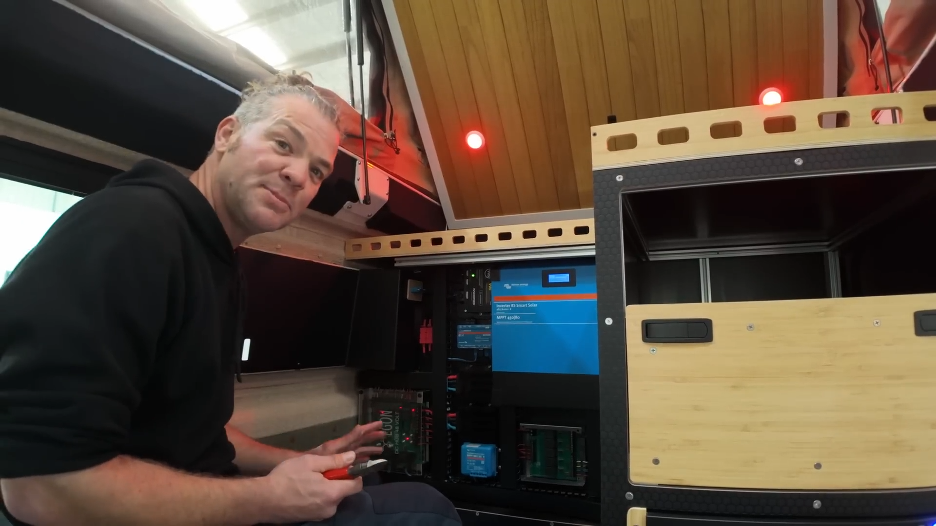 Testing the 48V hybrid electrical system and lithium battery recovery