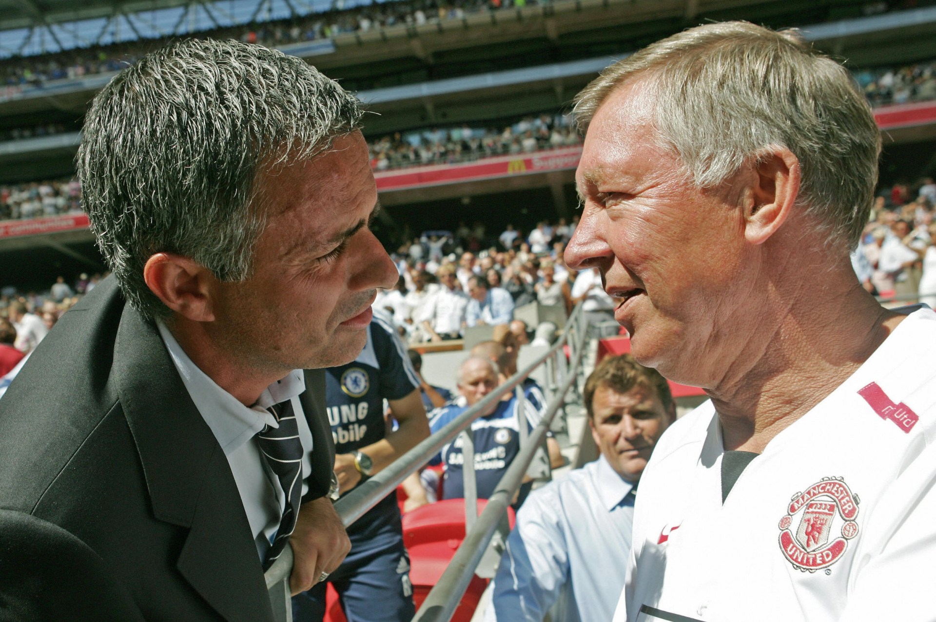 Jose Mourinho and Alex Ferguson were masters of mind games (Picture: Getty Images)
