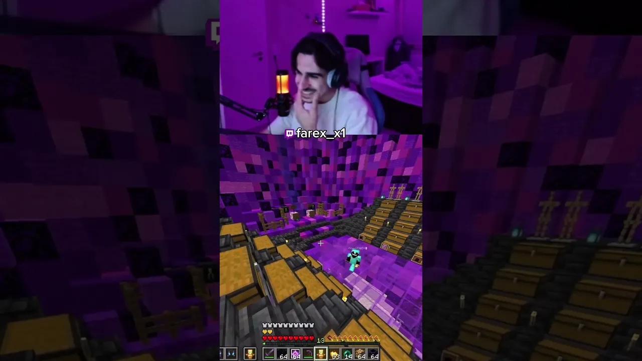 Purple stash 🔥 #stash #donutsmp #minecraft