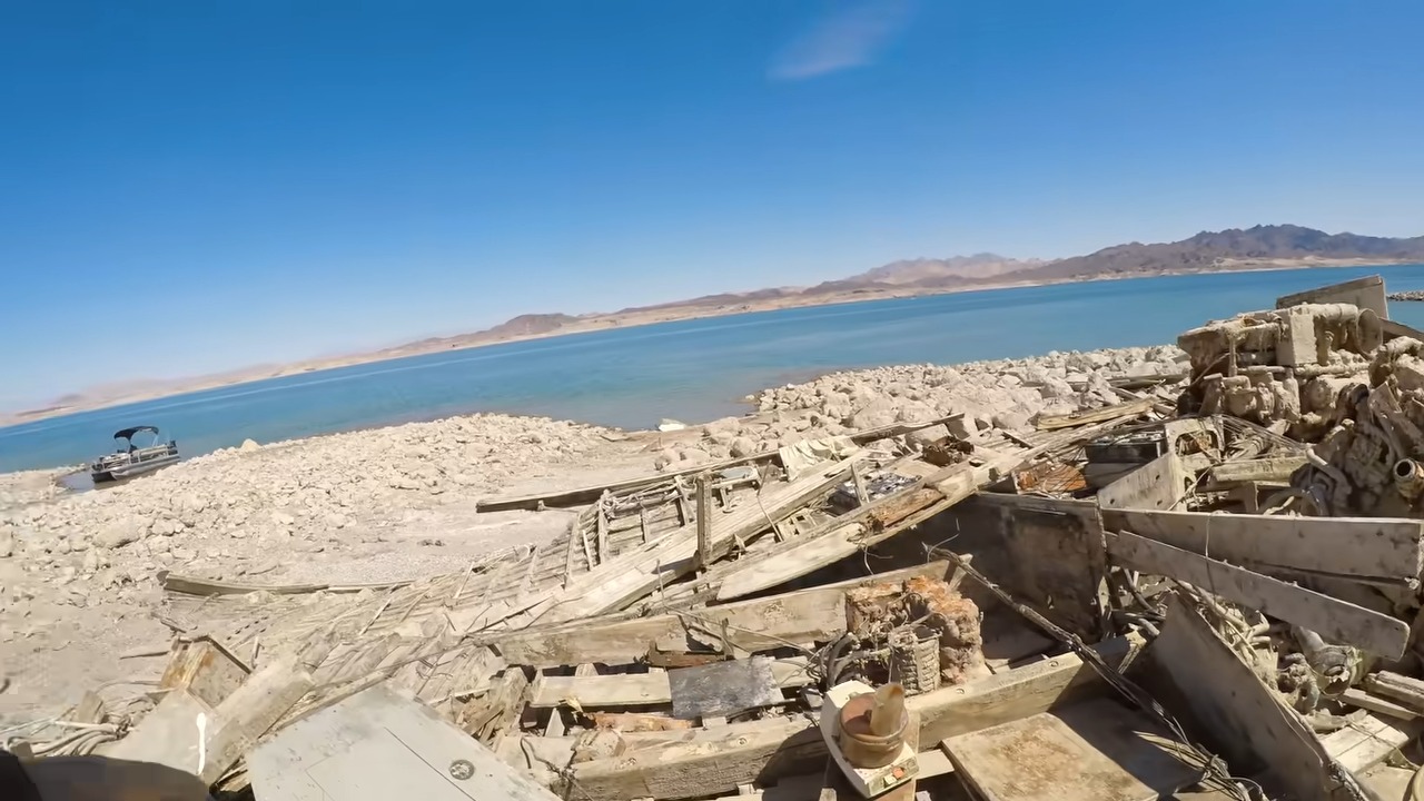 Lake Mead is shrinking and its mud is revealing what was never meant to ...