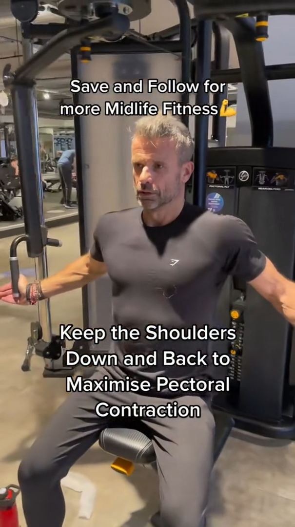 Building chest strength through consistent midlife training