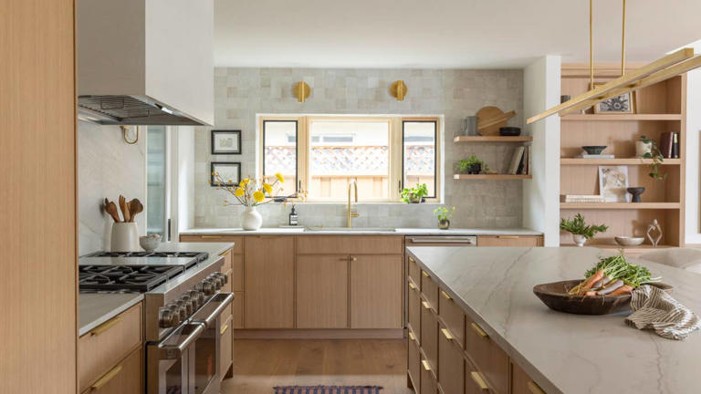 Forget the paint—wood cabinets are showing up in kitchens everywhere