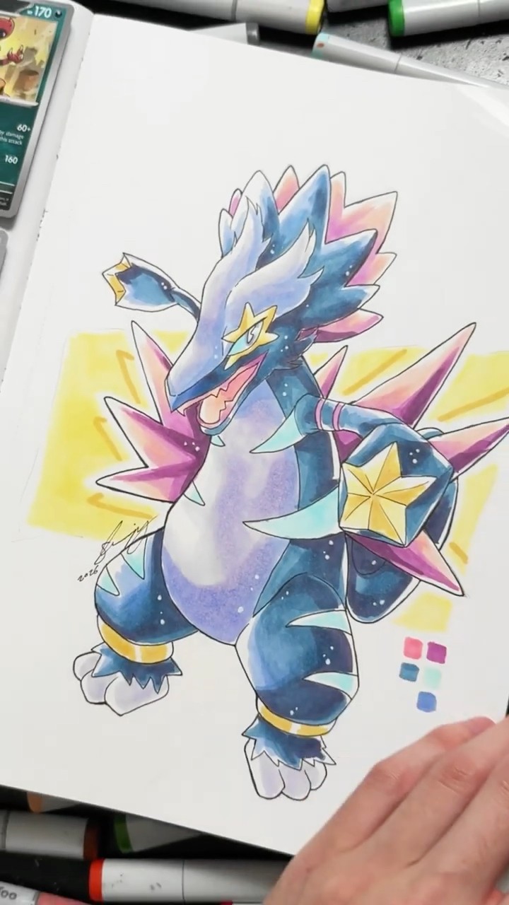 Drawing a new Pokemon based on random Pokemon cards