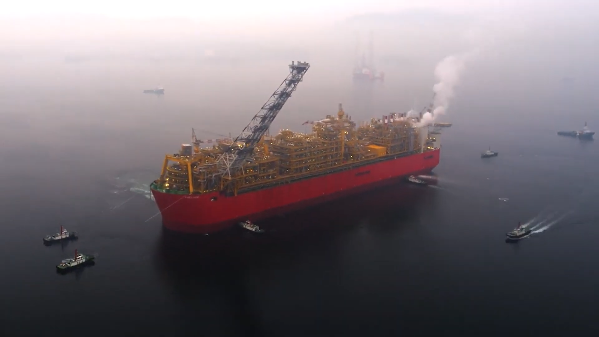 This 600,000-ton LNG platform is longer than four football fields - but ...