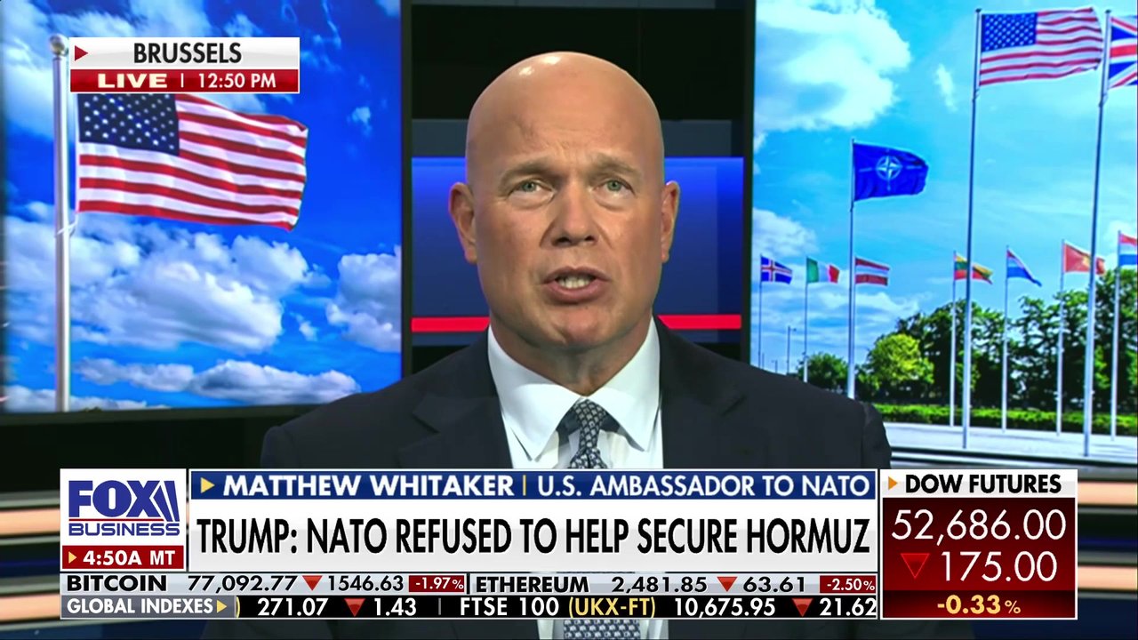 Matthew Whitaker on Trump calling out NATO allies over the Strait of Hormuz