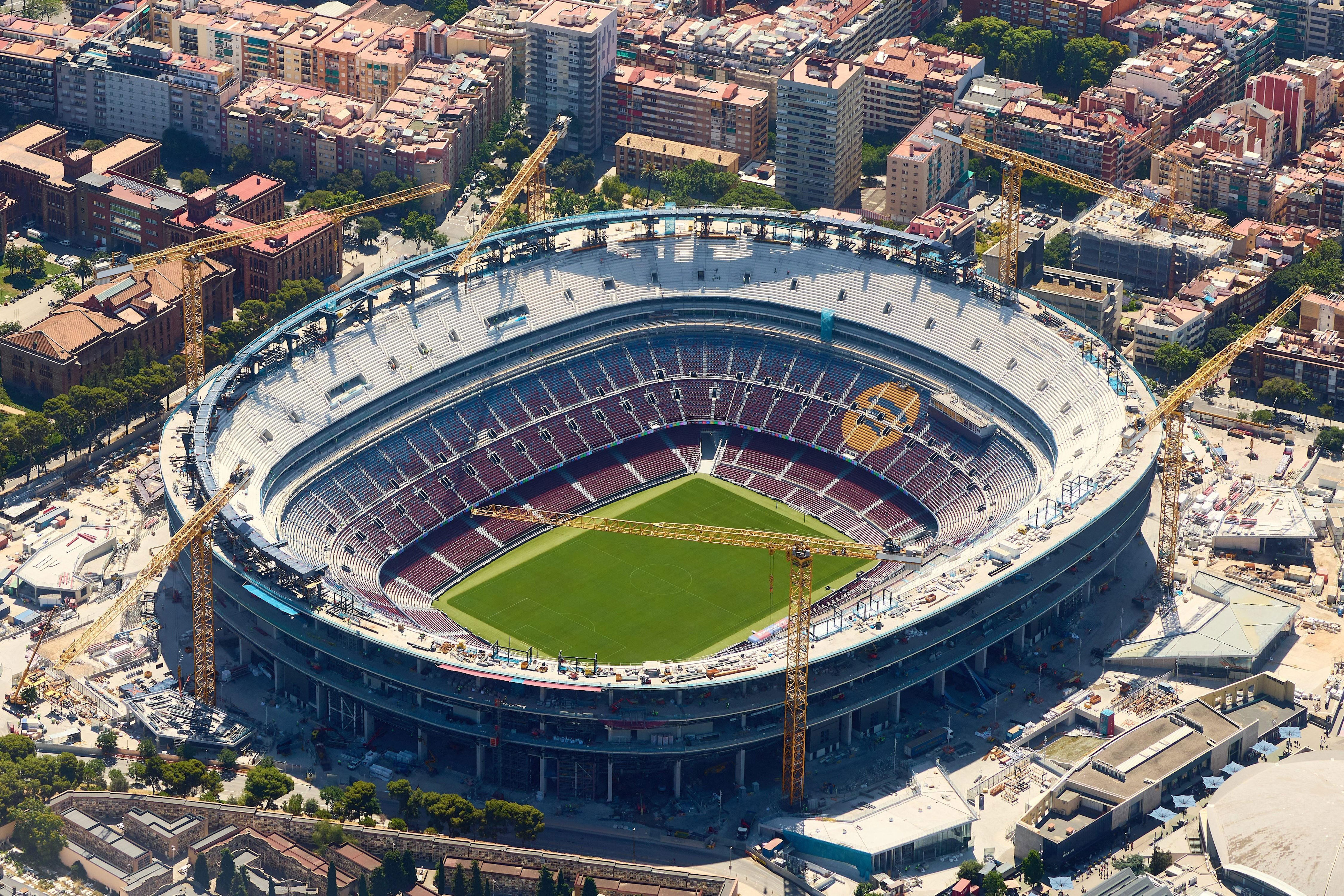 Barcelona reach major Camp Nou milestone as roof frame takes shape