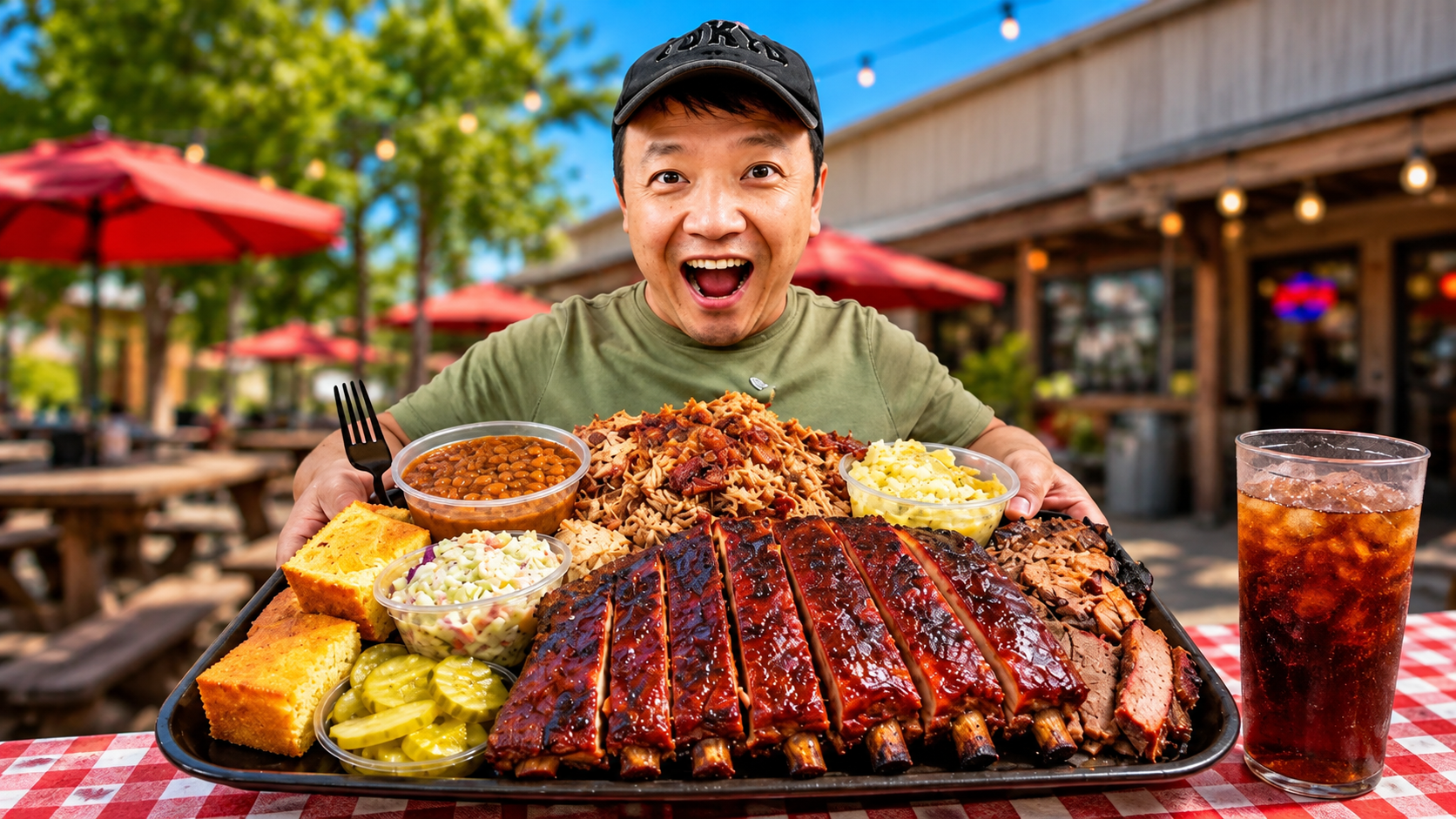 Unlimited Carolina BBQ for $17 - and the drink is included