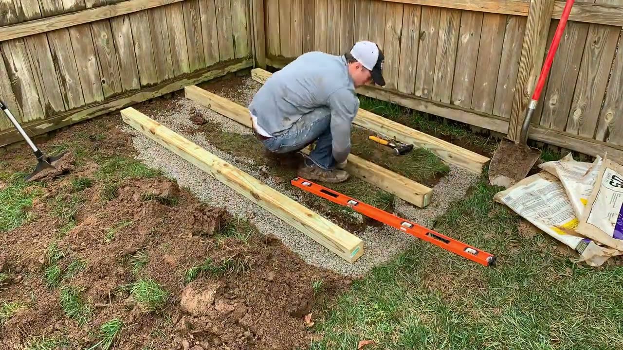 Part 1: How to build an easy shed foundation